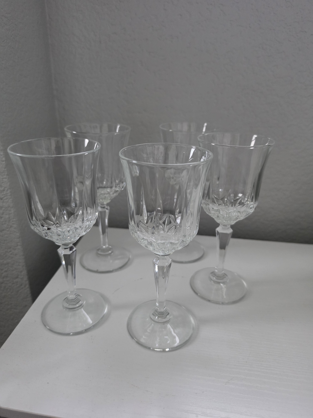 American Heritage St. George Clear Crystal Wine Glasses - Set of 5